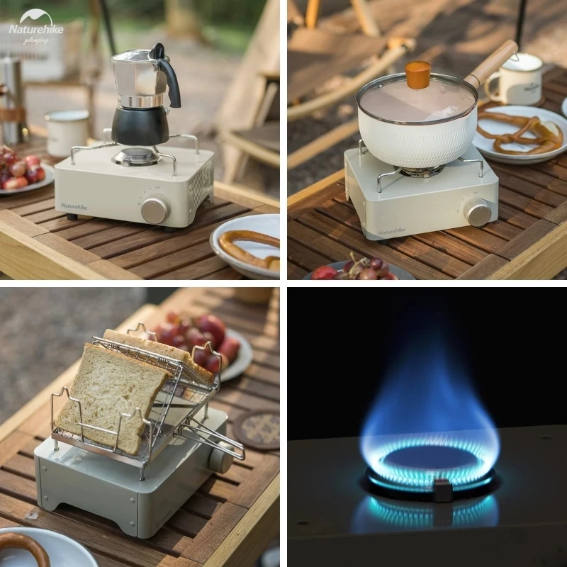 Naturehike Mini Cassette Stove Multifunctional 970g Ultra Light Outdoor Portable Camping Cookout Big Firepower BBQ Cooking Tools