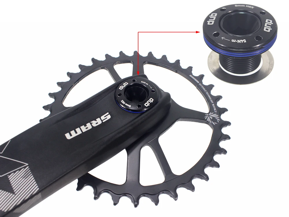 HEPPE Fahrrad Kurbel Arm Kappe DUB Kurbel Abdeckung für SRAM NX/GX/Force/XX1/AXS Kurbel DUB Kappe Kurbelgarnitur Schraube Sram Kurbel Bolzen Feststellschraube – Detail 18