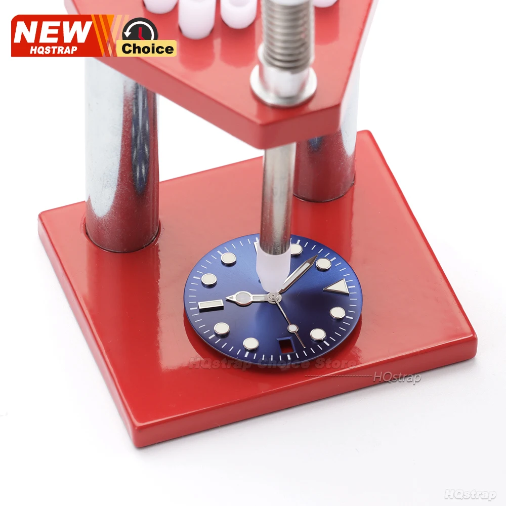 Repair Tool Kits Watch Hand Presser Remover Puller Plunger Setting Fitting Set Red Wristwatch Watch Parts for Watchmaker