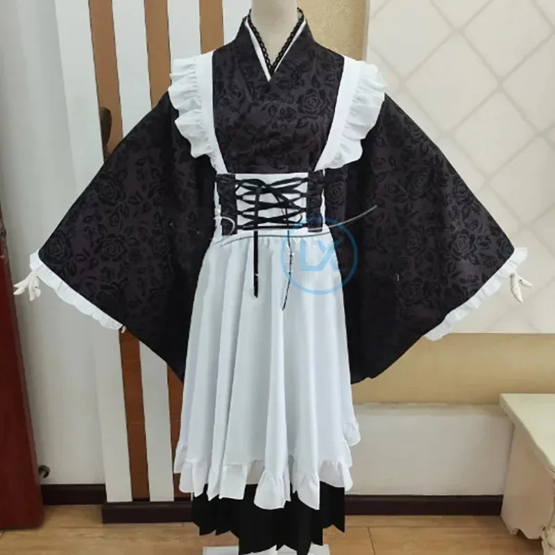 

Anime My Dress-Up Darling Kitagawa Marin Cosplay Costume Elegant Maid Kimono Activity Party Role Play Clothing Custom-Made Gifts