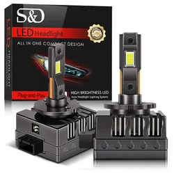30000LM D1S D2S D3S D4S D8S LED Headlights Canbus HID D1R D2R D3R D4R D8R Bulb 100W Car Light Turbo Lamp Auto 6500K 12V 24V