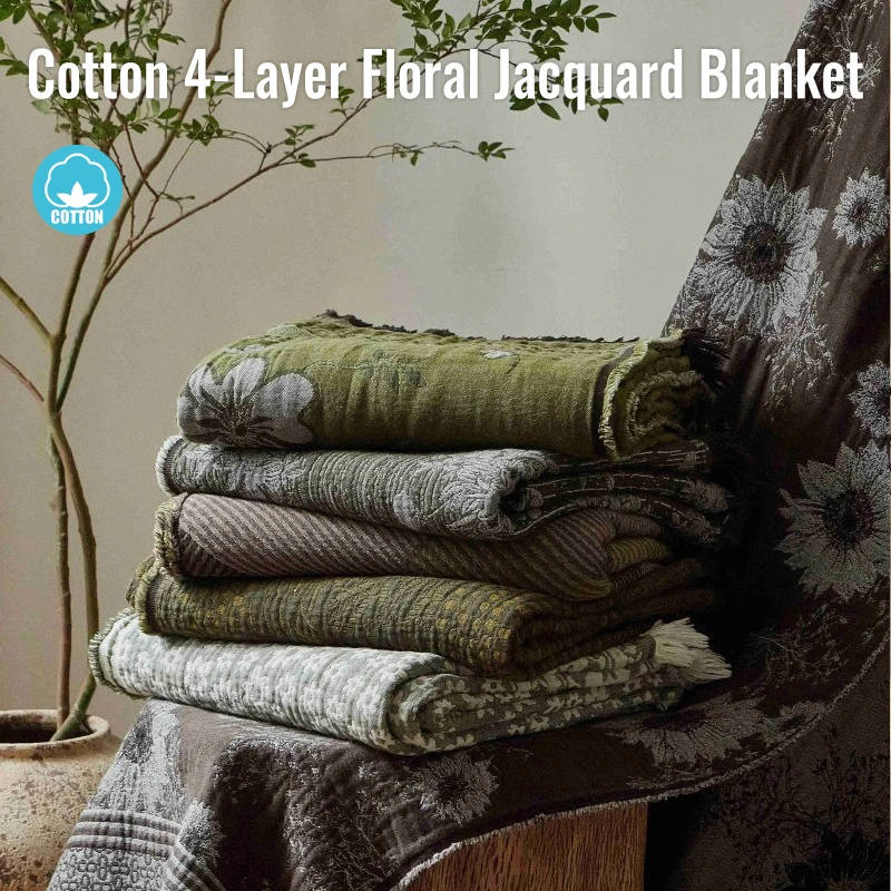 

Новое хлопковое муслиновое покрывало 2026 года для кровати, дышащее и легкое, многофункциональное, 140×190 см