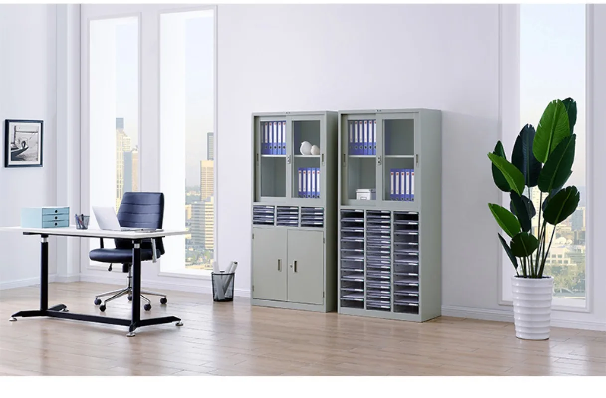 Multifunctional A4 file cabinet, drawer office efficiency cabinet, file cabinet, with lock certificate, file cabinet