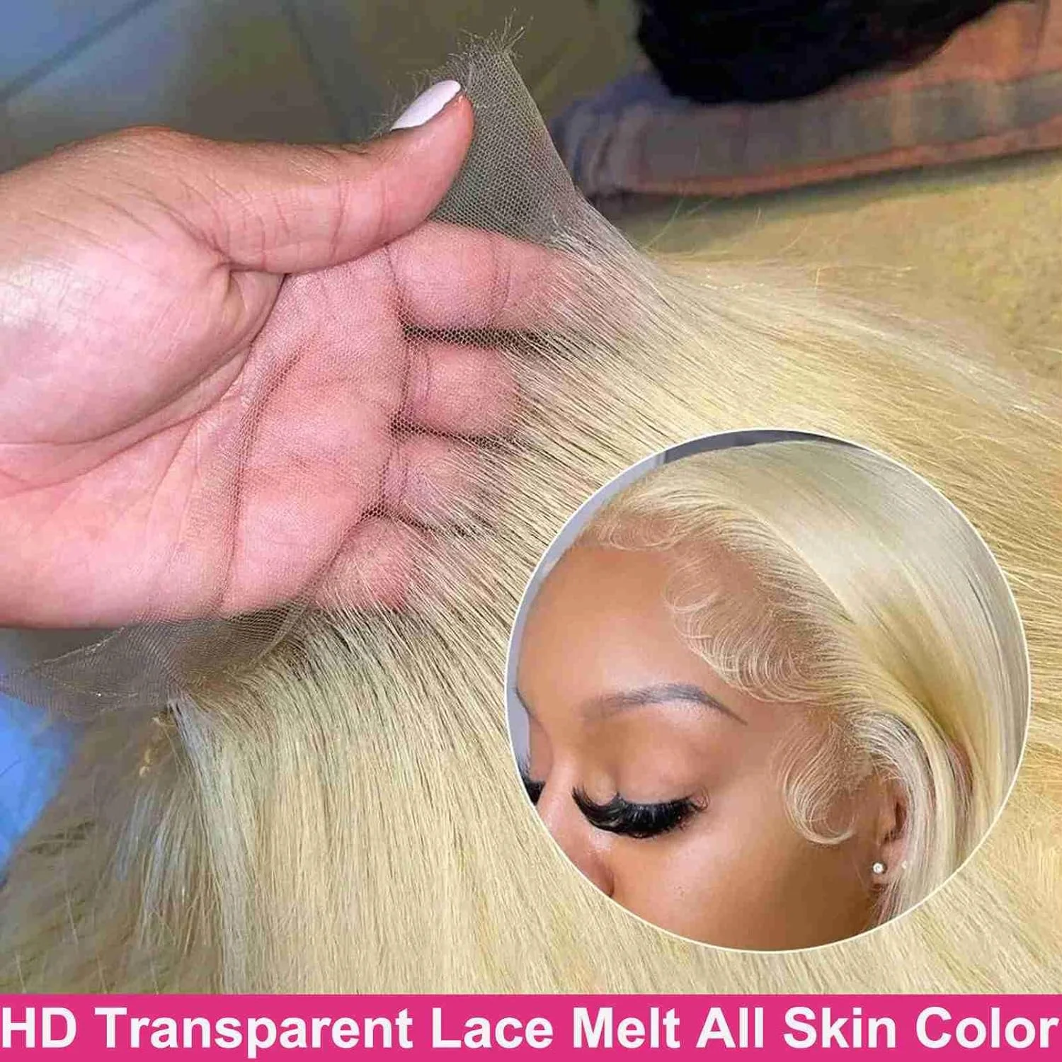 

250 Density 613 Hd Lace Frontal Wig 13x6 Straight Lace Front Wigs For Women Highlight Blonde Wig 100% Color Human Hair 30 34Inch