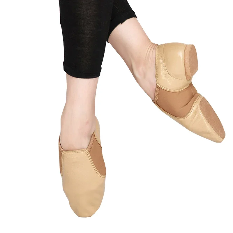 Leather dark brown jazz shoes, 20 pcs with different styles, colors and sizes