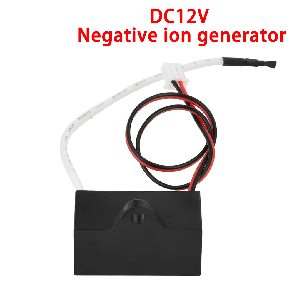 Negative Ion Generator DC 12V Air Purifier Smoke Dust Remover for Car Home DIY Installation Low Noise Design H2.54 Terminal
