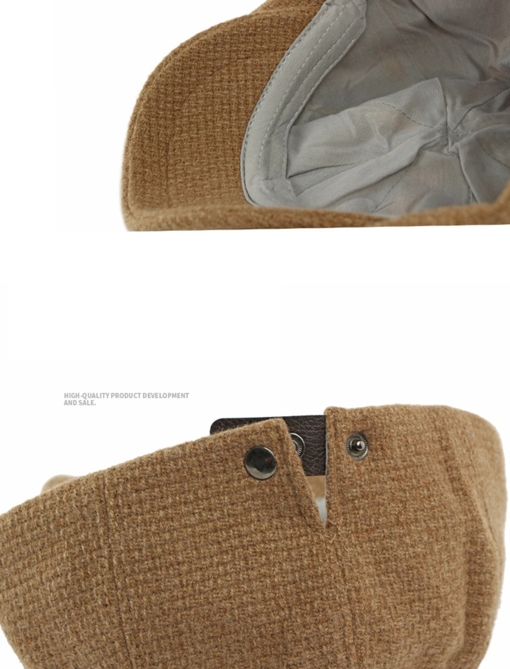 HT4888 Berets Herbst Winter Wolle Mischung Hüte für Männer Frauen Künstler Maler Baskenmütze Hut Männlich Weiblich Flache Kappe Ivy Achteckige Baskenmütze Kappen – Detail 5