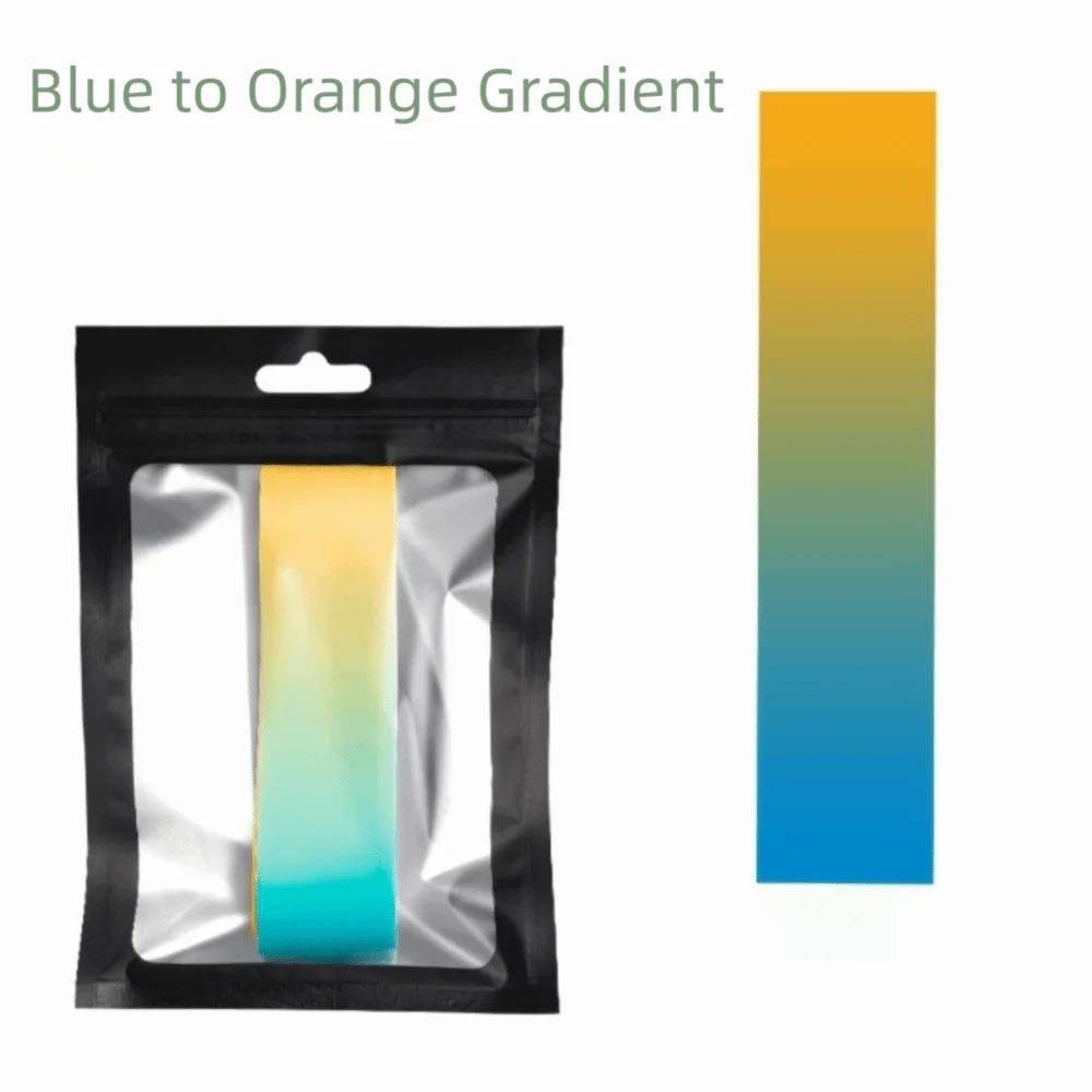 Dual-Color Gradient Pickleball Paddle Edge Tape Anti-Chip Shock Absorption Pickleball Paddle Edge Guard TPU Material Self Sticky