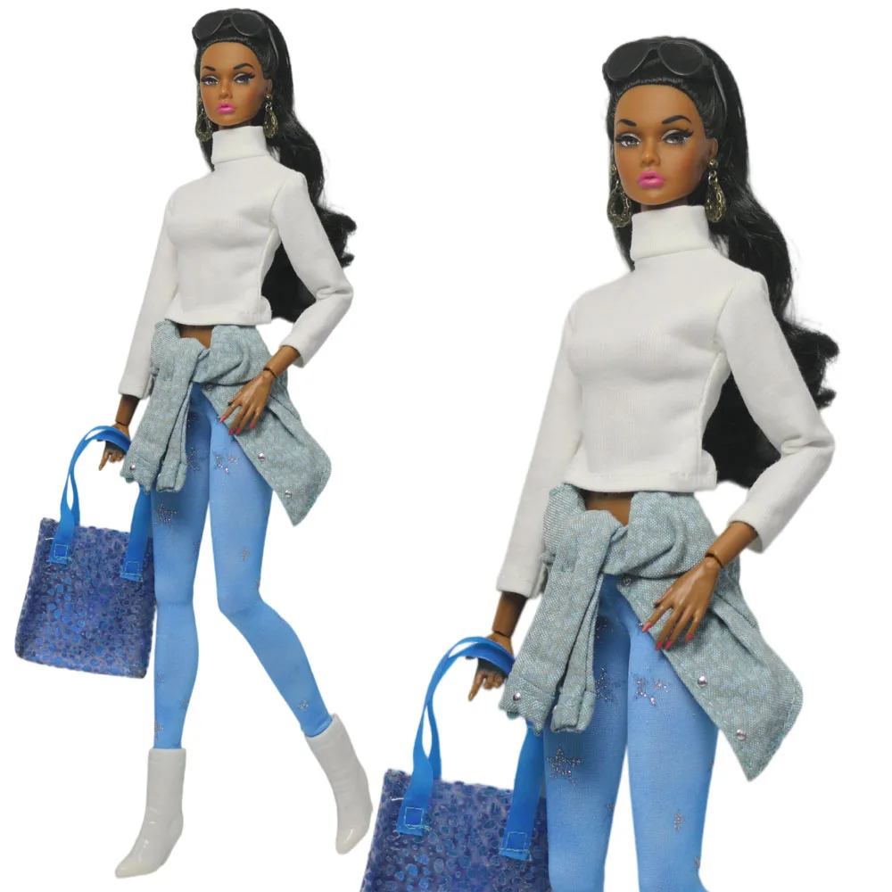 1 Set Puppenkleidung im Maßstab 1:6, Kleid-Outfit für 11,5 Zoll (30 cm) Puppen, viele Stile zur Auswahl, Geschenke für Mädchen, Puppenzubehör # 36 – Detail 2