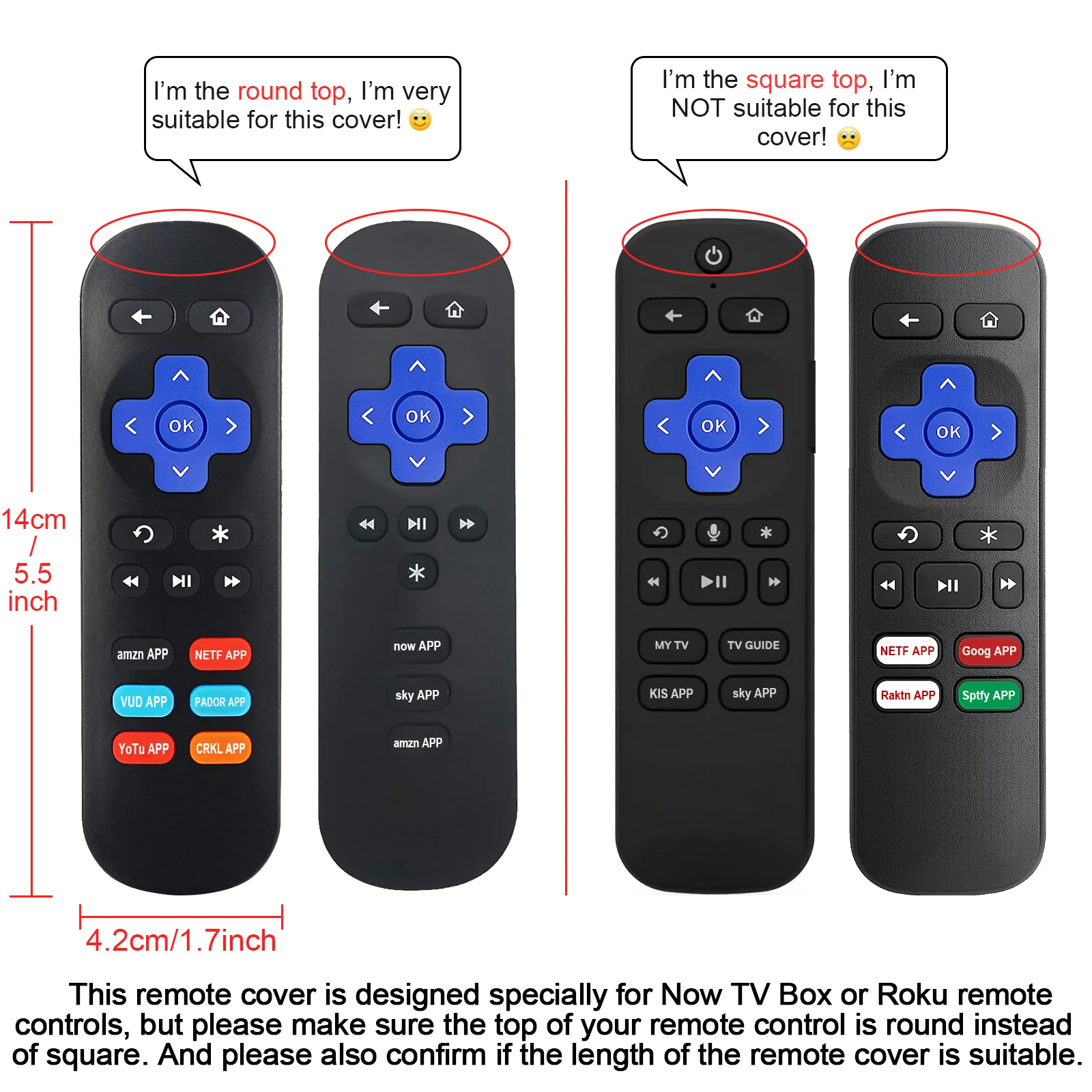 Protective Sheath Case Silicone Shockproof Cover Fit for TCL for Roku TV 3600R RC280 Remote Controller Anti-Lost Fluorescence