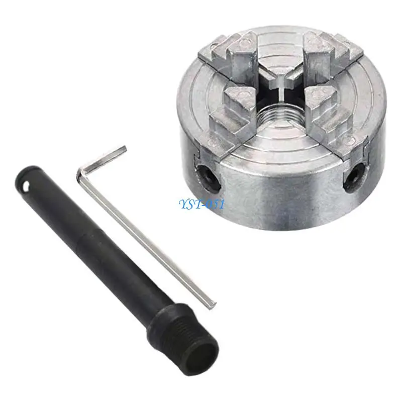 

E15A High Accuracy 4-Jaw Lathe Chuck Centering Zinc Alloy Turning Chuck