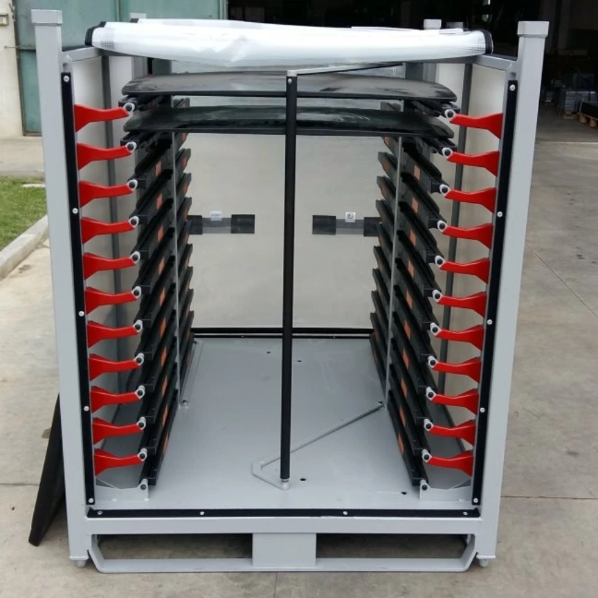 

Custom Automotive Parts Rack - Multi-Layer Material Handling Cart With Functional Shelves For Component Loading/Transfer