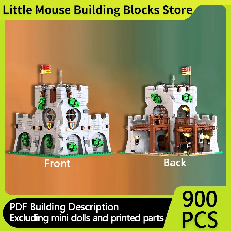 중세 성 모델 MOC 빌딩 벽돌 주방 및 와인 저장고 모듈 형 기술 선물 휴일 조립 어린이 장난감 정장
