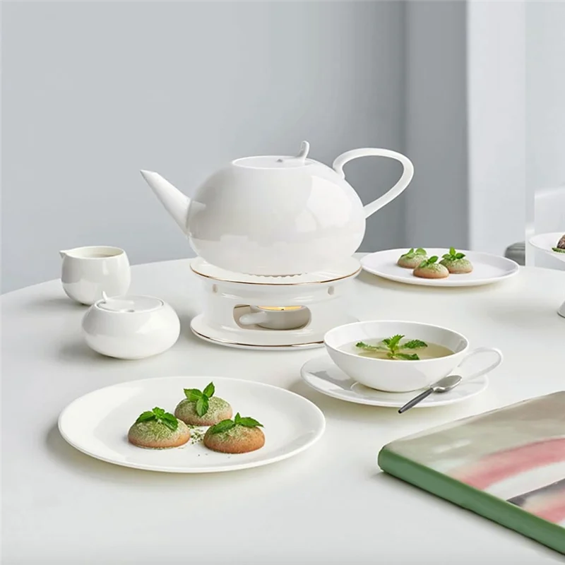 

A34R Teapot Warmer, Tea Warmer With Tealight Holder, Teapot Heater For Heating Coffee, Milk, Tea Light Heater Easy To Us