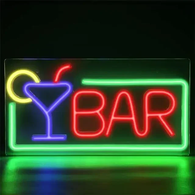 55CM Cocktails & Dream LED Neon Sign Wall Decor For Beer Bar Store Pub Club Nightclub Birthday Party Dekoracyjne neonowe światło nocne