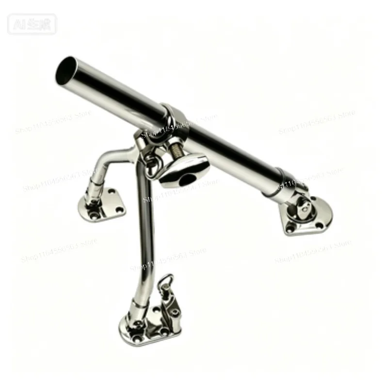 Marine Fishing Rod Holder Stainless Steel Outrigger Rod Mount Bracket With Base and Knob Boat Fishing Accessories