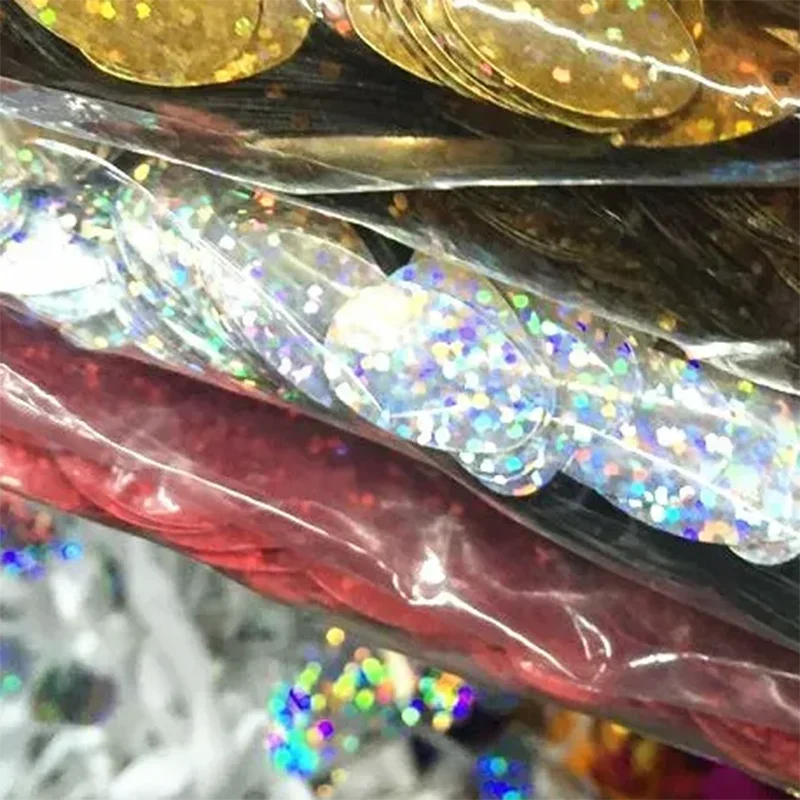 400pcs/lot 12*20mm Oval Egg Shape Sequins Flat PVC Crafts With Side Hole Belly Dance Garment DIY Accessories Laser Gold, Silver