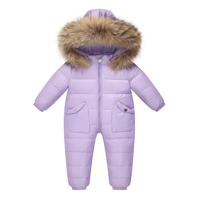 

One Piece Down Jacket for Infants and Young Children Thickened Jumpsuit for Carrying Winter Climbing Clothes