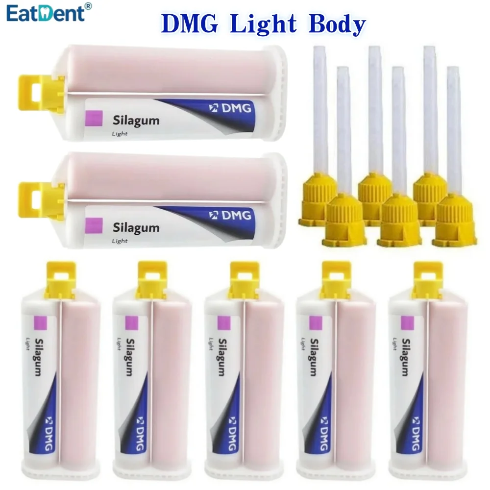 DMG Silagum Light Weight 50ml Ink Box Permanent Denture Implant Prostheses Reliner Partial Fixed Restoration Impression Material