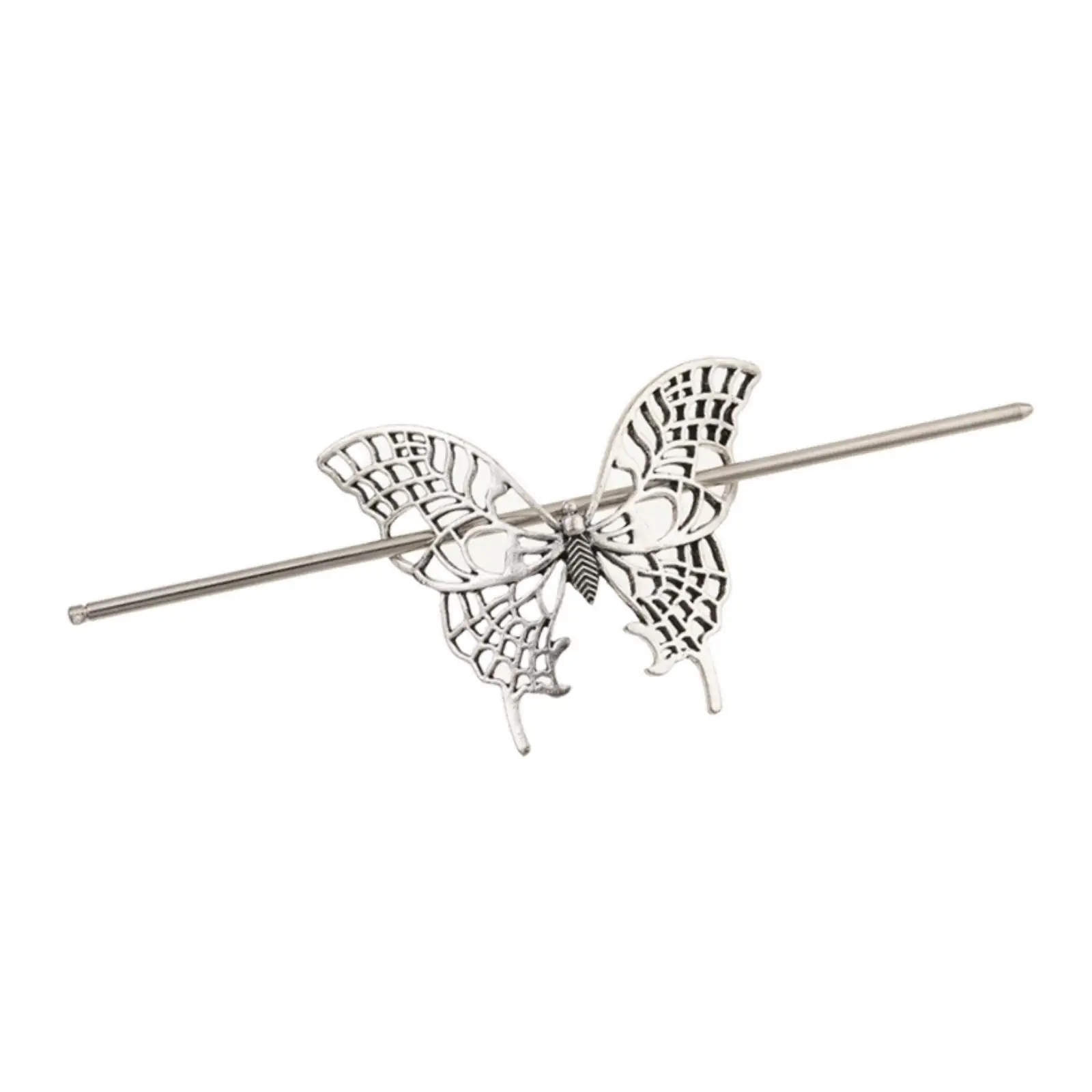

Hollow Butterfly Hairpin Retro Design Gothic Fashion Chinese Elegant Antique Hair Accessory for Women Metal Hair Stick Barrette