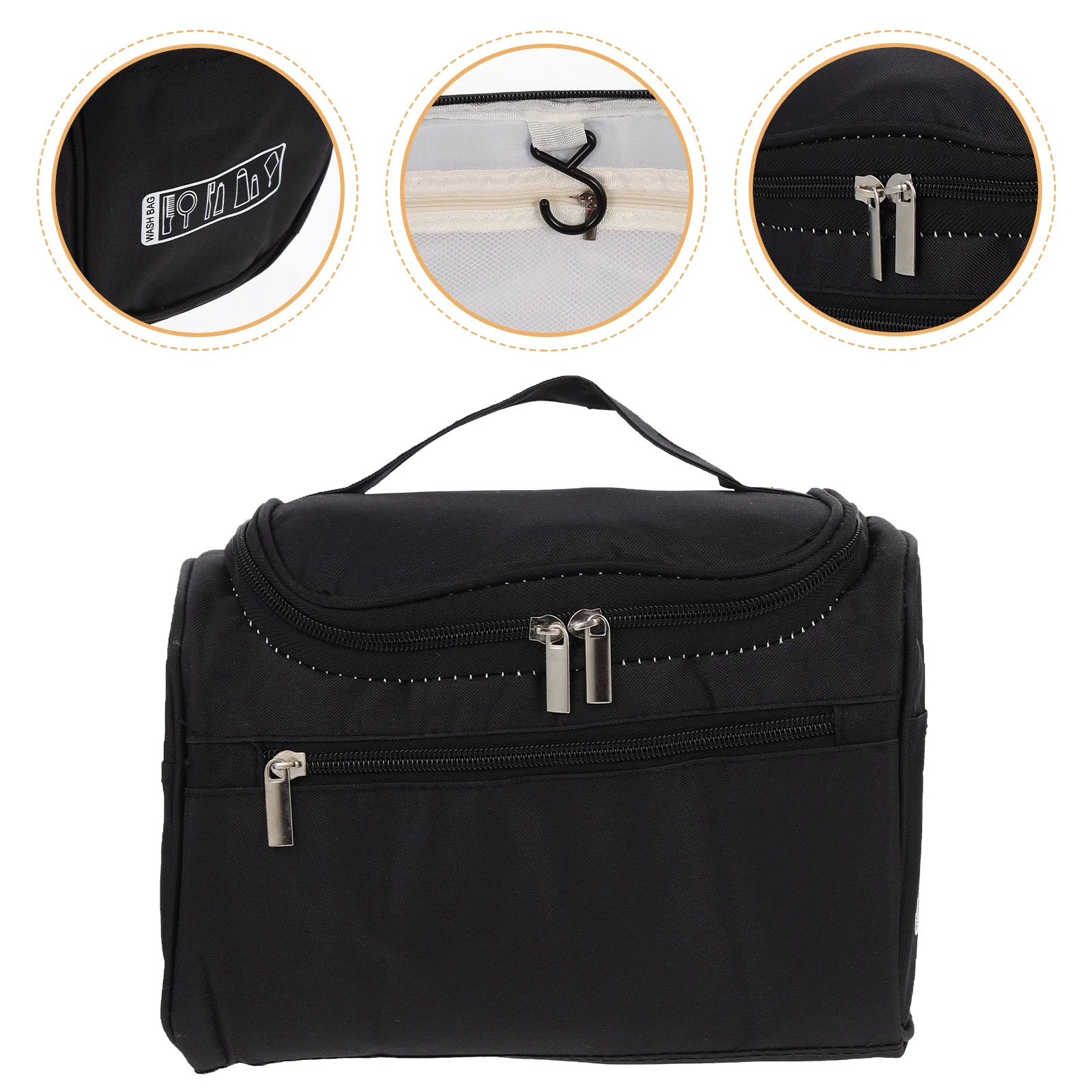 

Toiletry Bag Polyester Wear-Resist Travel Storage Bag Zipper Organizer Large Capacity for Travel Storage Holder