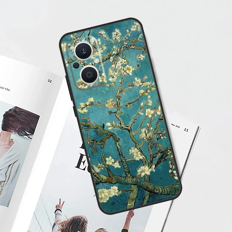 Van Gogh Art Oil Painting Case For OPPO Reno 10 8 Pro 4Z 5Z 4 5 6 7 Lite 8T OPPO Find X5 Lite X6 Pro X3 X2 Neo Cover