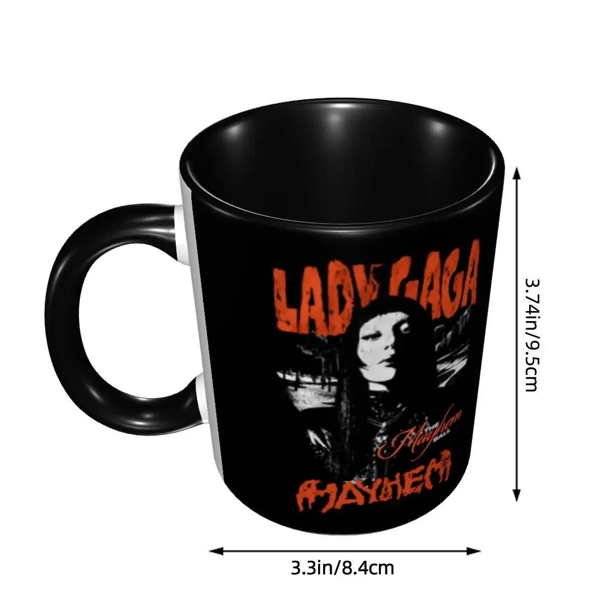 DIY Lady Gaga Mayhem Music Ceramic Mugs Personalized Coffee Cup Creative Gift