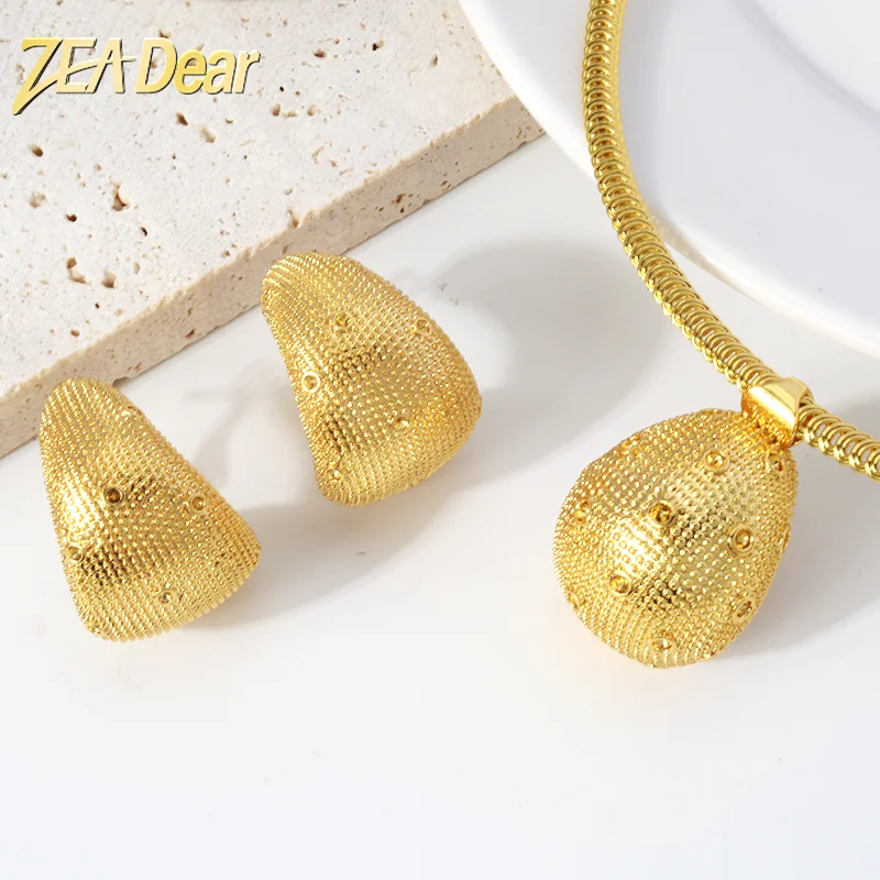 Zeadear Jewelry 2022 Fashion Gold Plated Nigerian Accessory 8 Pattern Lady Party Jewelry Gift  Dubai Gold Plated Jewelry Set