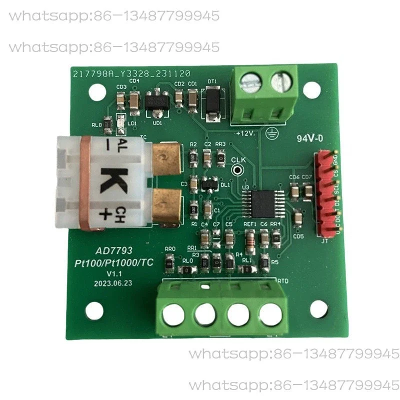 AD7793 High Precision Thermocouple Temperature Module, K Type PT100 PT1000 2/3/4 Wire Temperature Measurement