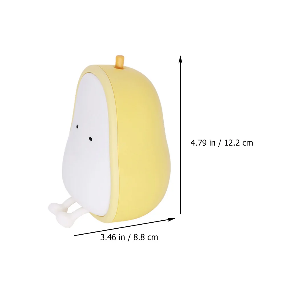 عكس الضوء الكمثرى على شكل ضوء الليل USB قابلة للشحن الدافئة Led مصباح لغرفة النوم الحضانة سطح المكتب الإضاءة الزخرفية مصباح غرفة صغيرة #5