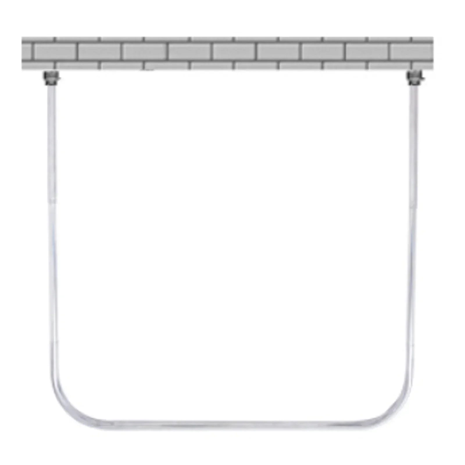 

Shower Curtain Bar U Shape Adjustable Curved Bathroom Curtain Bar For Bathroom