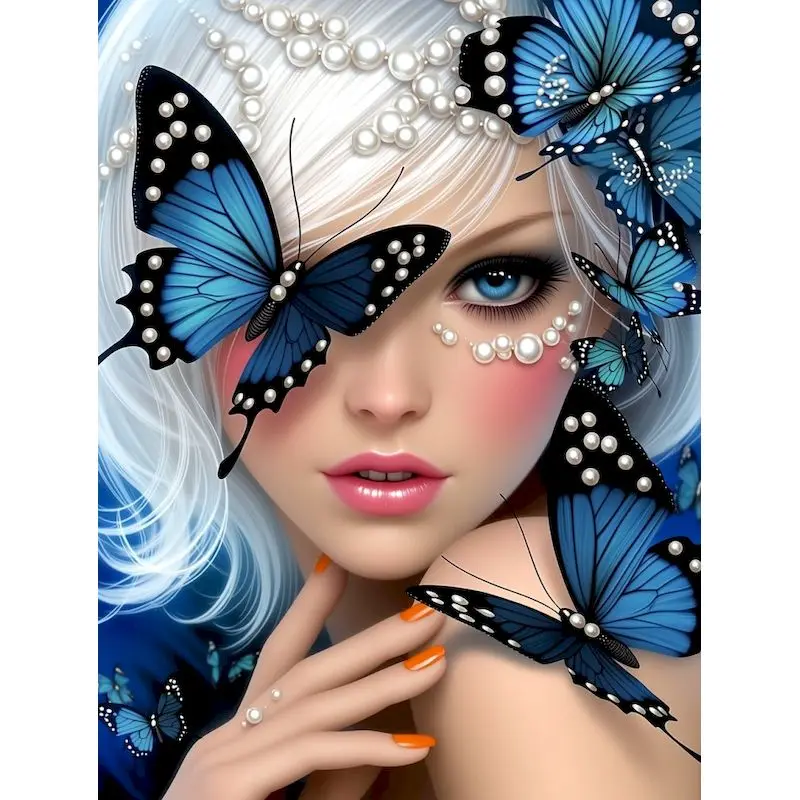 CHENISTORY Elegant Women Painting By Numbers For Adults Drawing On Canvas Home Decor Wall Art Picture With Numbers Personalized