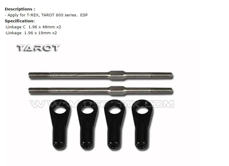 Tarot 600 Parts 600/700E Main Blade Linkage Rod 600 ESP Linkage rod TL60161-02 KDS trex Tarot Align alz RC helicopter H60161