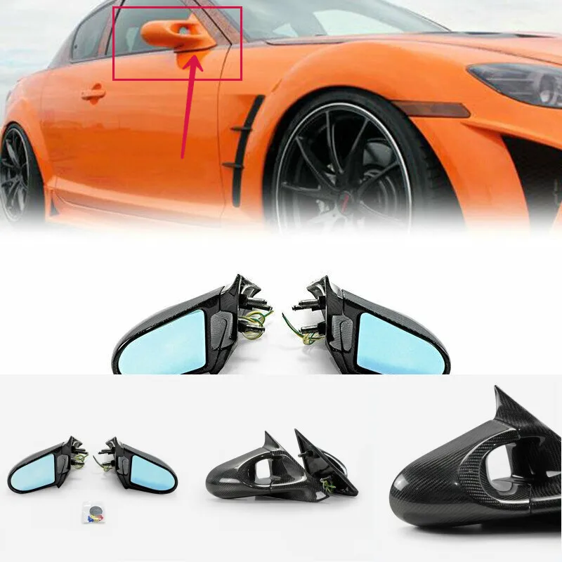 

For Mazda RX8 (LHD) Early 03-08 SE3P Aero Rearview Rear View Mirror carbon fiber car Bodykits
