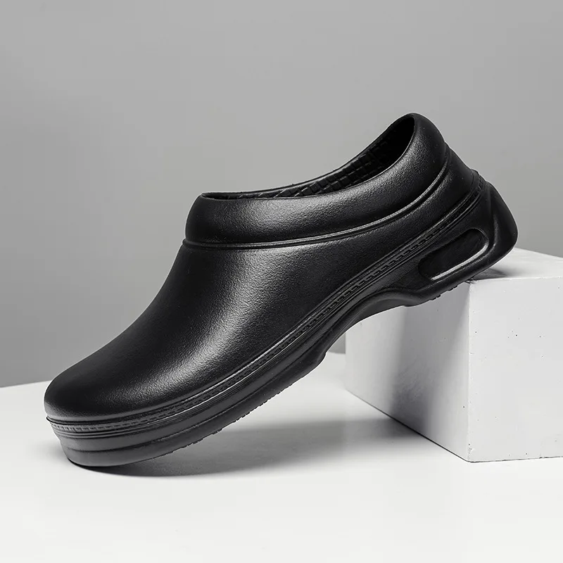 Unisex Chef Shoes Waterproof Oil-proof Kitchen Work Shoes Light EVA Casual Loafers Non-slip Kitchen Shoe Classic Slip on Loafers