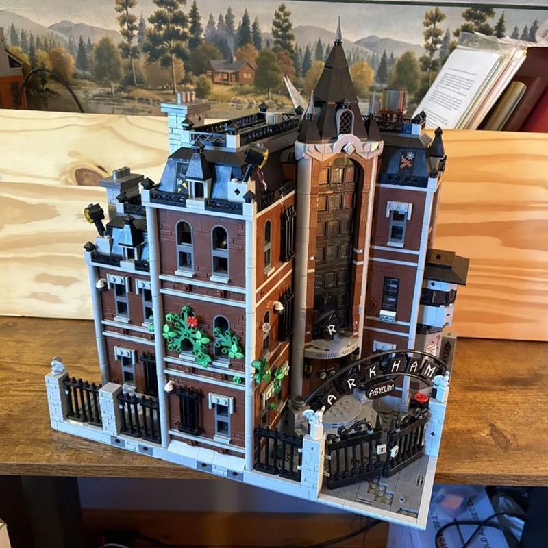 Berühmte Filmmodell Moc Bausteine Asylum - Erweiterte Modell Technologie Modulare berühmte Szene Blöcke Weihnachtsset DIY Spielzeug Geschenk