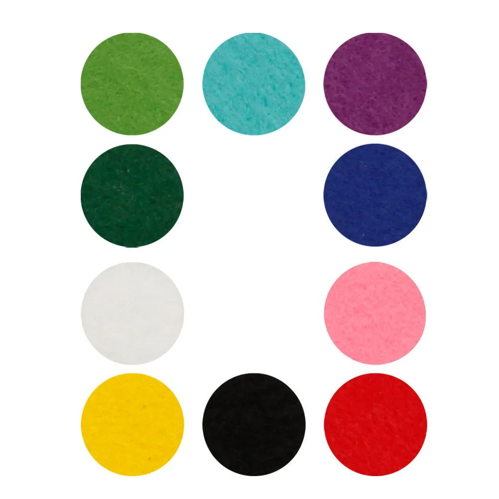 

10Pcs Essential Oil Cotton Pads Aroma Therapy Diffuser Pendant Neck Jewelry for Women Creative Clavicle Chain Fashion Accessory