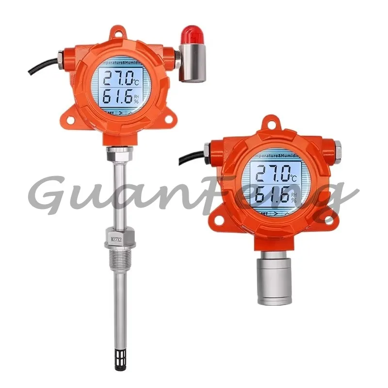 Explosion Proof Humidity Transmitter 4-20mA RS485 Industrial Pipeline Temperature Humidity Sensor Meter