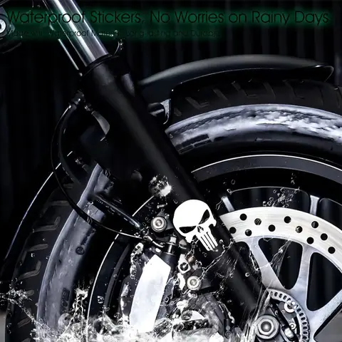 Naklejki na motocykl z motywem czaszki, świecące w ciemności, wodoodporne, dekoracja na kask motocyklowy, naklejki na bak motocyklowy, boczne owiewki, akcesoria.