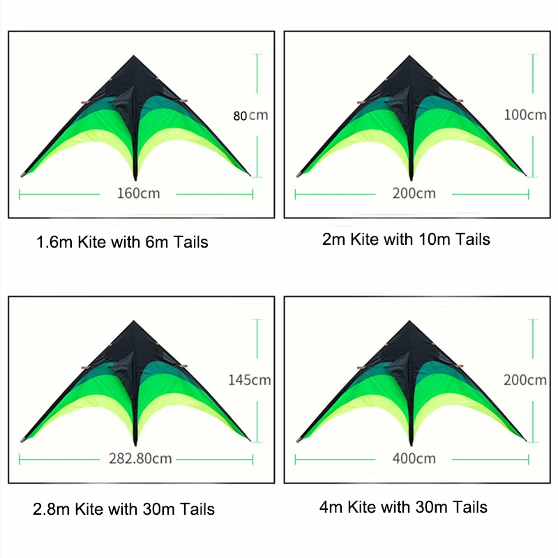 400cm Large prairie delta kites with 30m tails adults kites professional wind kites flying or kites Gel blaster weifang factory