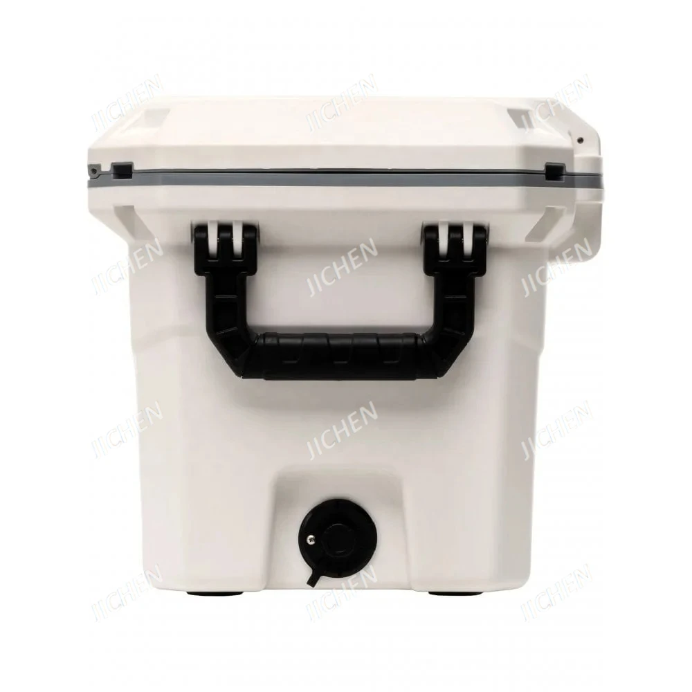 Coffre à glace refroidisseur de taille moyenne 30qt pour Camping en plein air, coffre à glace avec porte-gobelets