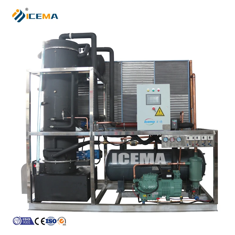 8T/24H Tube Ice Machine For Cool Drink Tube Ice Machine For Sale Commercial/Industrial For Bar/Coffee/Drink/Restaurant