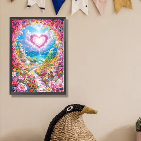 Scenery Partial DIY 5D Special Shaped Drill Diamond Art Diamond Painting for Adults/Beginners Gift Idea Home Wall Decor 30x40cm