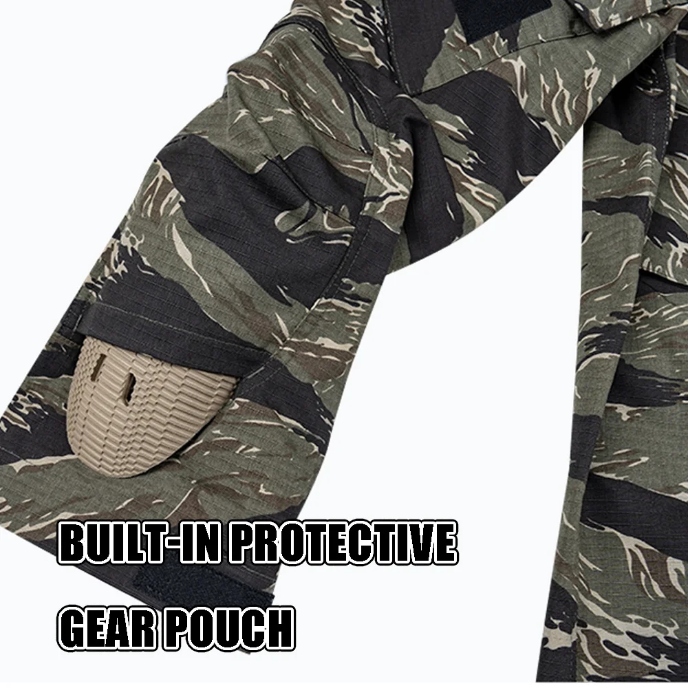 Tactical Pata L9 Vietnam War TCU Tiger Stripe Camo Long Sleeve Shirt Tactical Film Top Combat Training Uniform