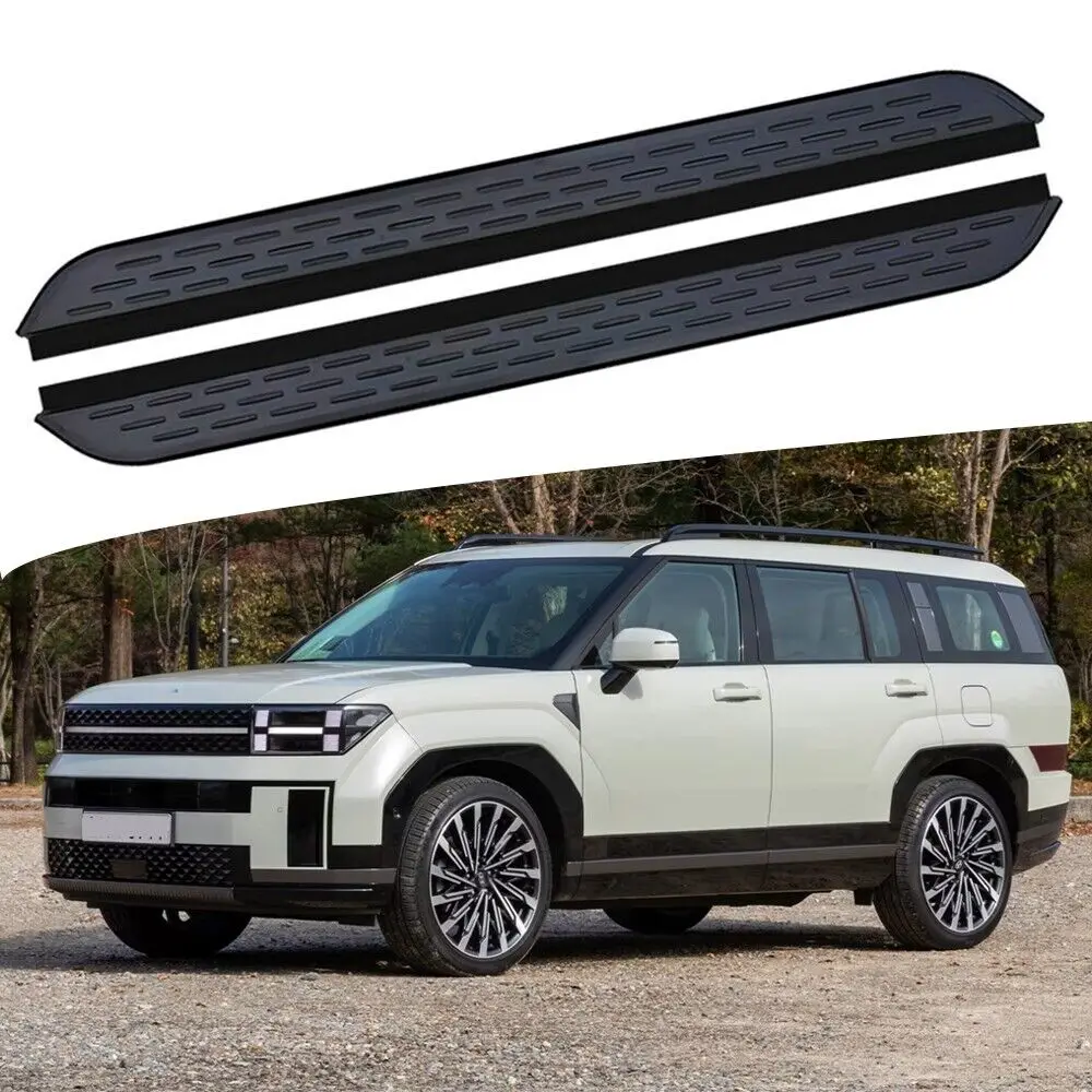 High Quality 2PCS Running Boards Side Step Nerf Bars Fits For Hyundai Santa Fe 2024 Pedals