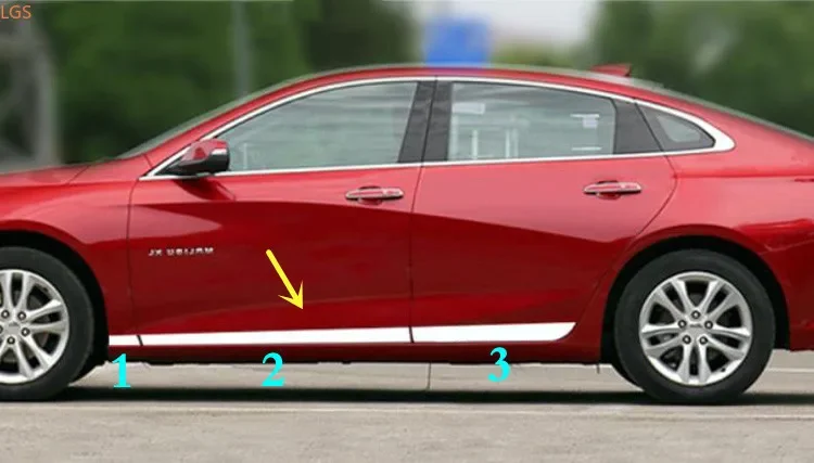 

For Chevrolet MALIBU XL 2016-2019 High-quality stainless steel Body Decoration strip Anti-Rub protection Decoration Car styling