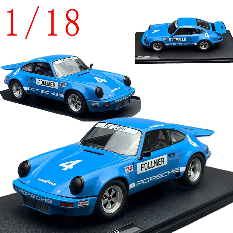 

Solido Литой под давлением масштаб 1/18 Porsche 911, модель автомобиля из сплава Porsche 911 RS 3.0 1974 1 # Игрушки для мальчиков Follmer Play Vehicles, оригинальная коробка