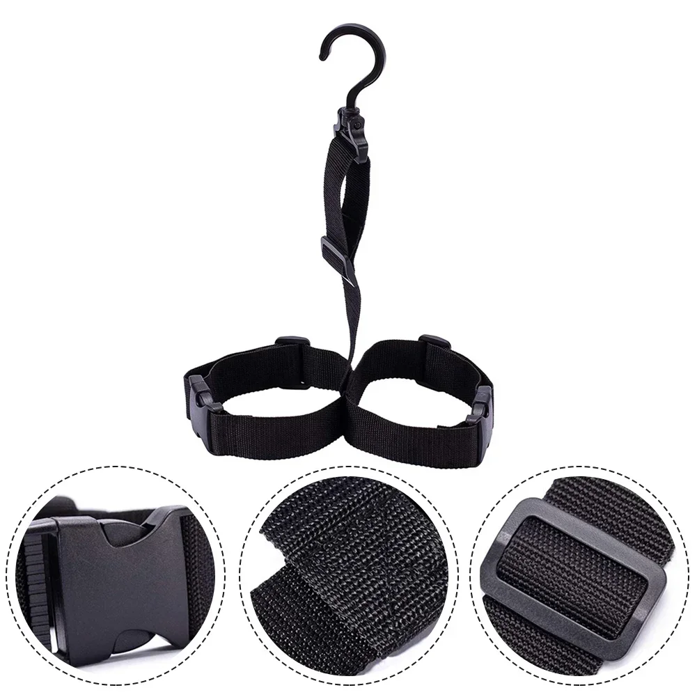 

POTEAX Shoes Strap Wader Boots Hanger Belt Black Drying Rack Storage Plastic High Quality Hot Sale Brand New Practical