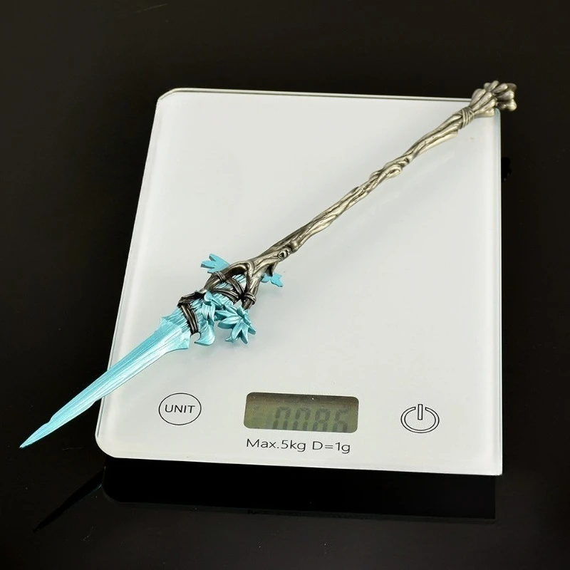 30cm/11.81in elementos periféricos de jogo sonho lança arma modelo katana cosplay adereços artesanato de metal brinquedos ornamentos de mesa presentes do menino