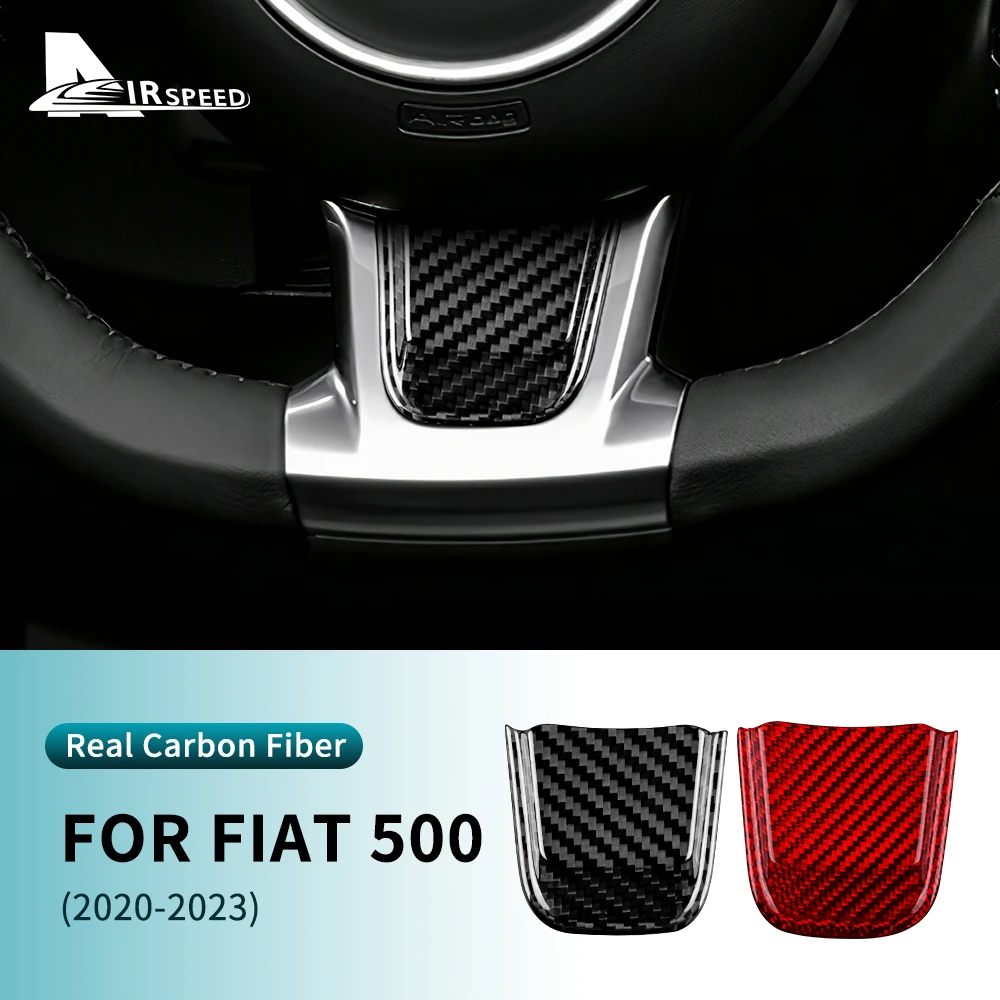 

Настоящая жесткая наклейка из углеродного волокна для Fiat 500 Abarth 595 Abarth 695 2020 2021 2022 2023 аксессуары для внутренней отделки автомобиля